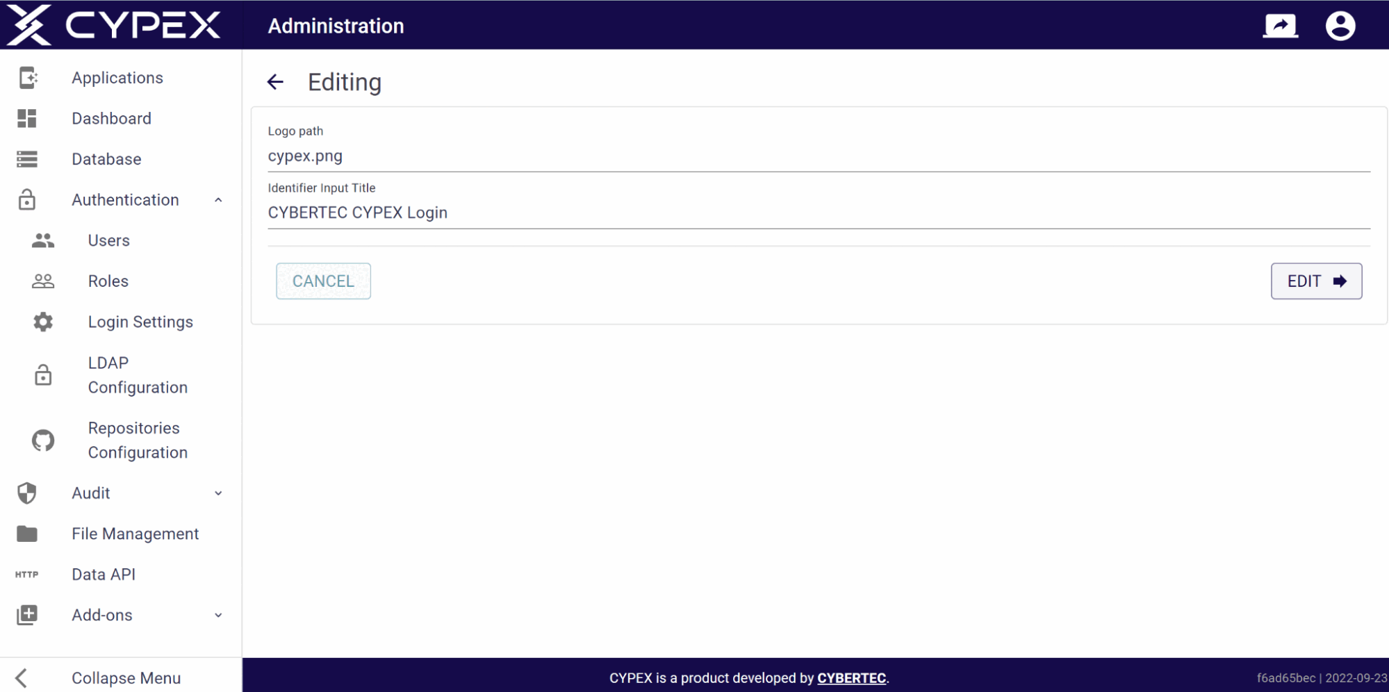 Login Settings