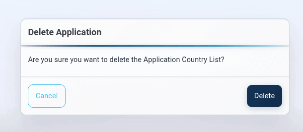 Delete Application