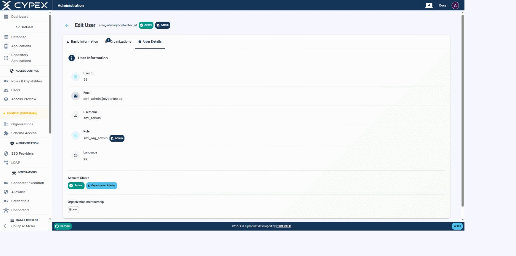 A consolidated read-only view, useful for support and audit conversations.