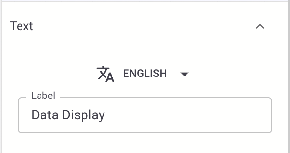 translated label