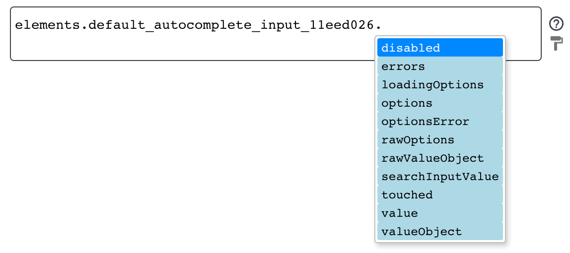Autocomplete Input