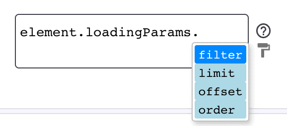 loadingParams