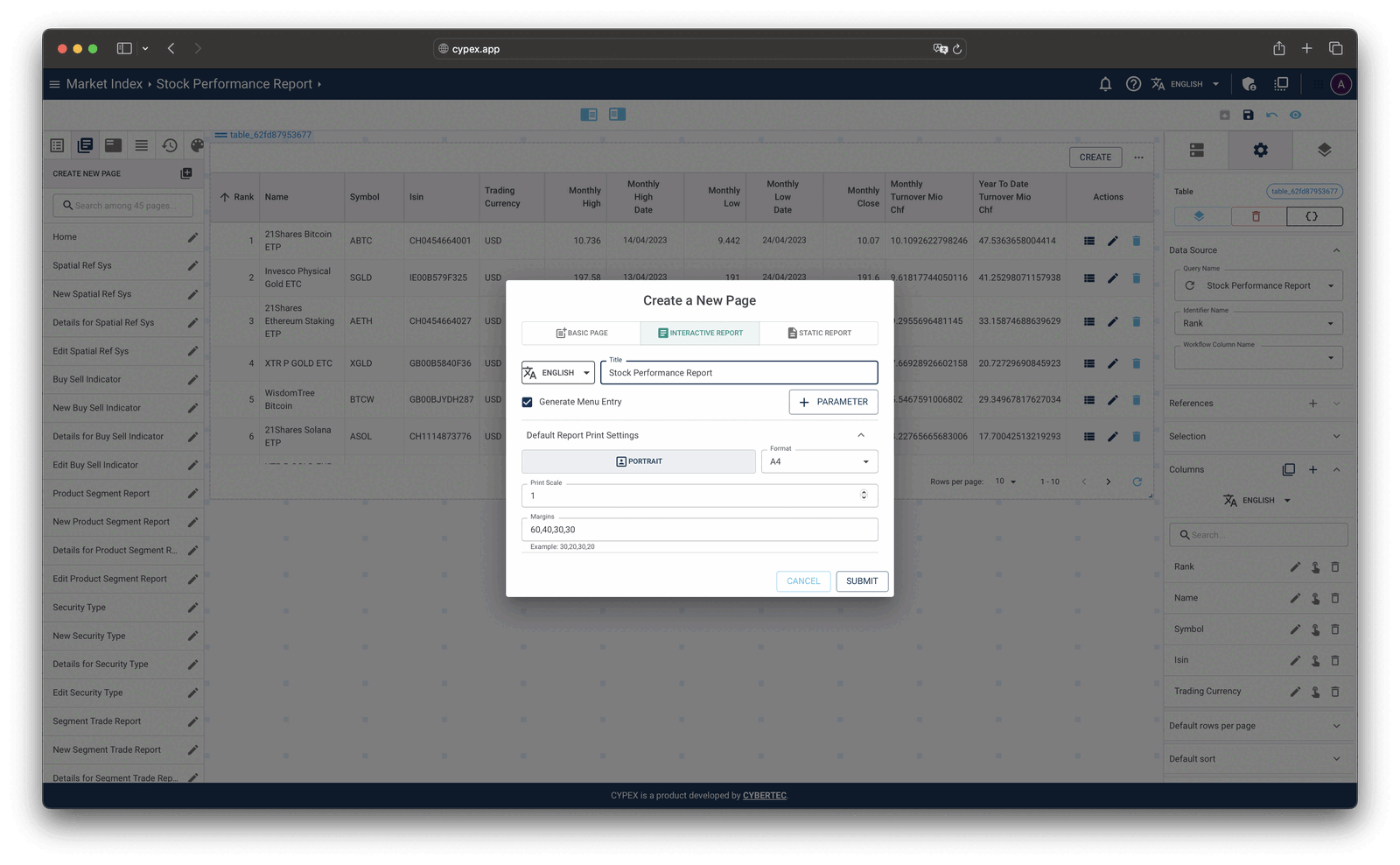 Create Interactive Report